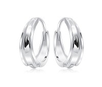 Unique Design Silver Hoop Earring HO-2529